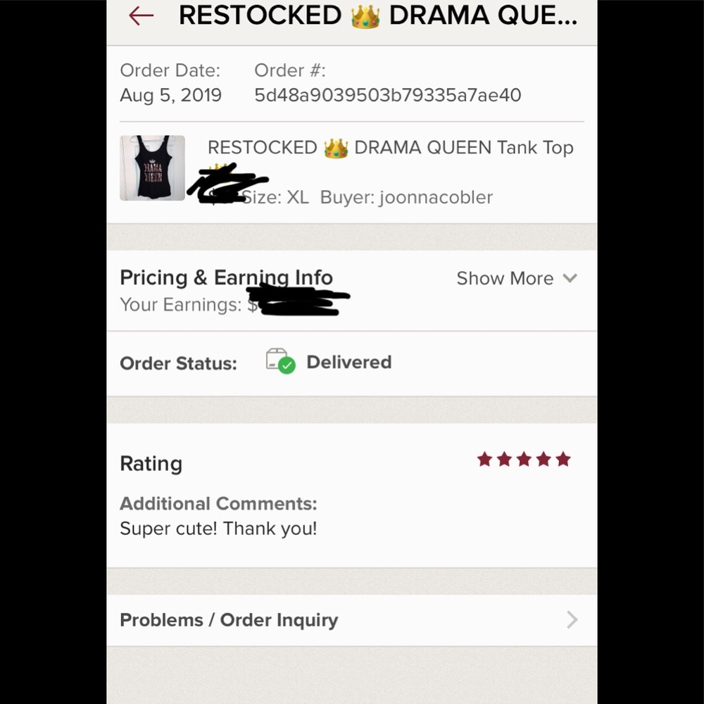 1 (2X) LEFT 👑 DRAMA QUEEN Tank Top 👑 - Picture 6 of 7